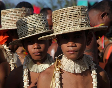 boys with hats
